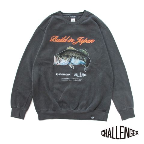 × CHALLENGER BUILT IN JP C/N SWEAT (SMOKE BLACK) / チャレンジャー コラボスウェット