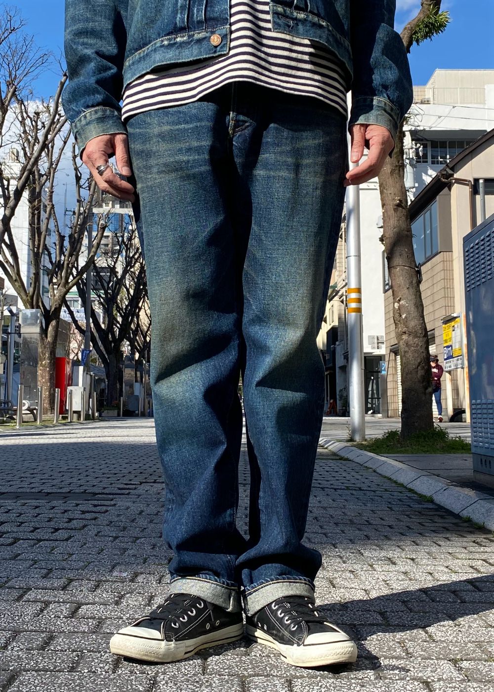 L.Straight 5pocket USD (USD) / ストレート ユーズド デニムパンツ