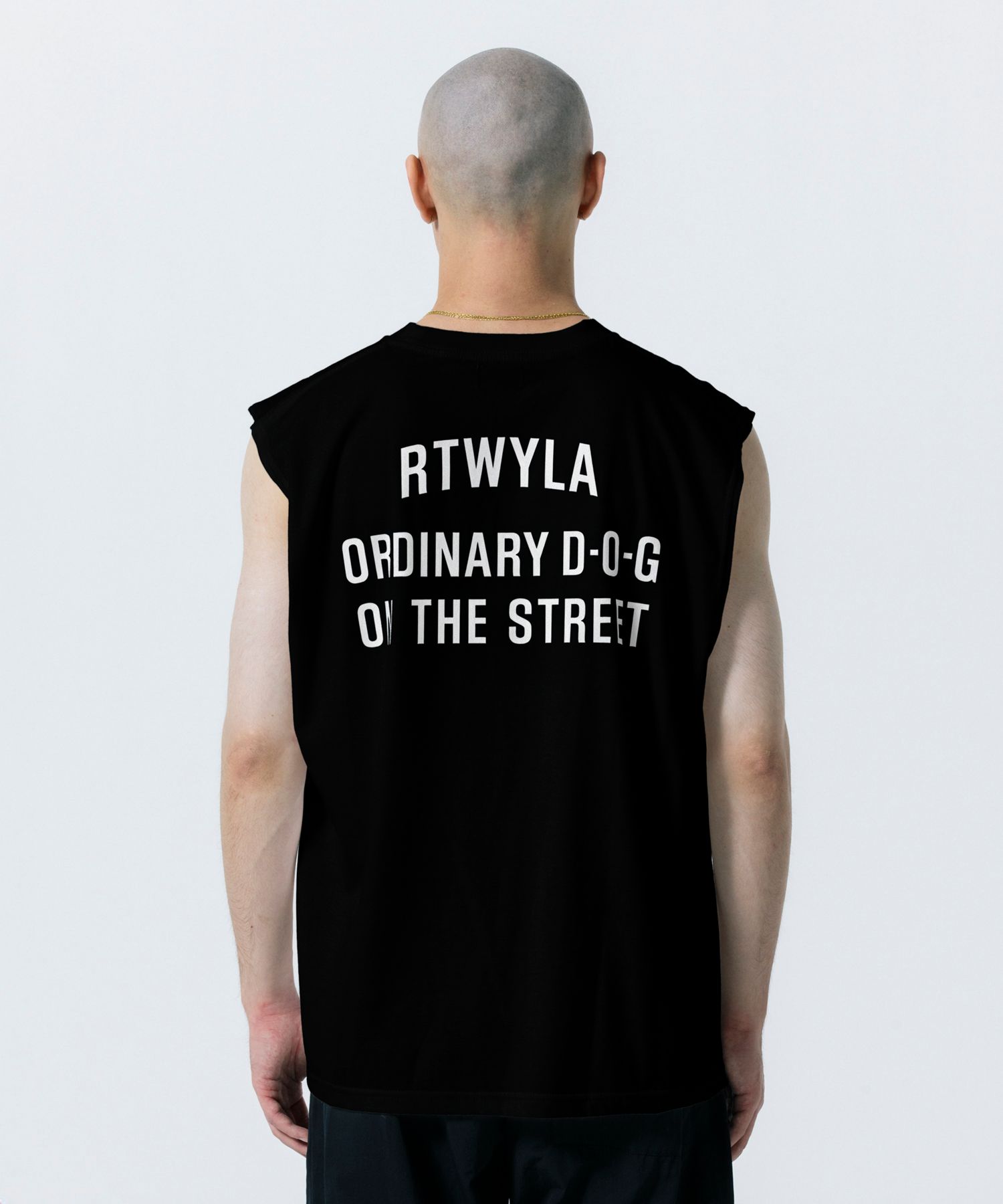 R9 VINTAGE NOSLEEVE TEE (BLACK) / オリジナル ノースリーブ Tシャツ