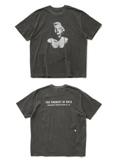 MONROE TEE (BLACK) / マリリンモンロー プリント Tシャツ