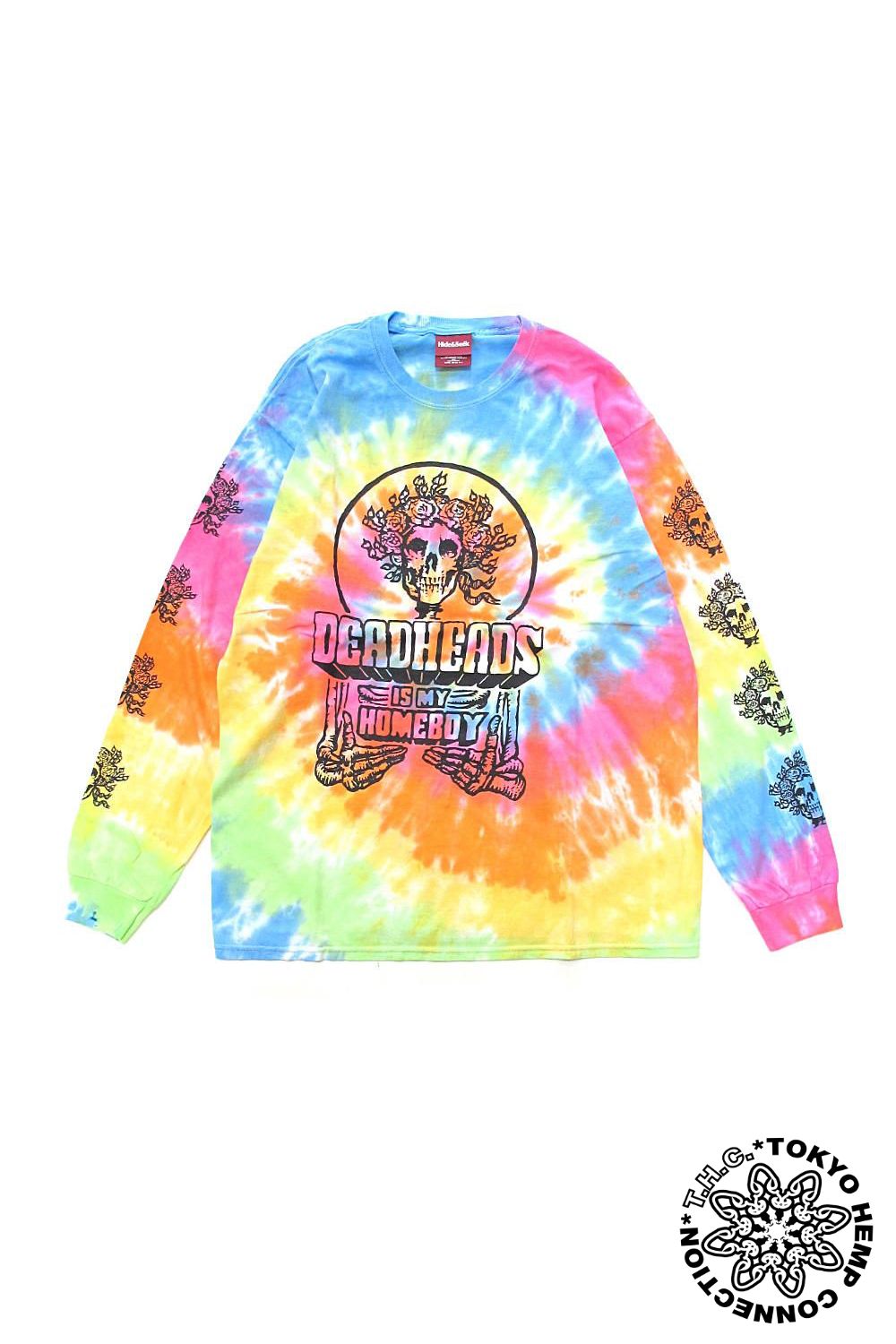 HIDE AND SEEK - ×THC L/S TEE (TIE DYE PASTEL) / TOKYO