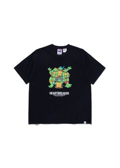 S/S PRINT T "TURTLES" (BLACK) / ミュータントタートルズ コラボ Tee
