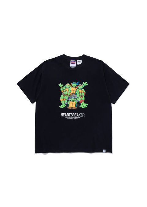 S/S PRINT T "TURTLES" (BLACK) / ミュータントタートルズ コラボ Tee