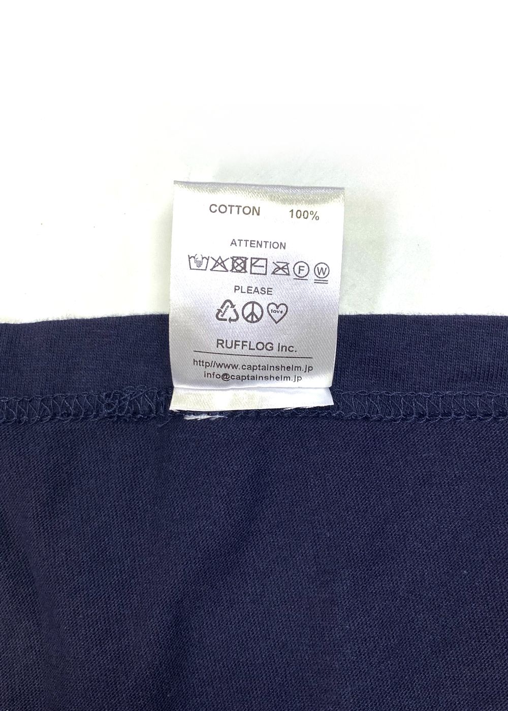 CLASSIC LOGO LS TEE (NAVY) / ロゴ プリント ロンT