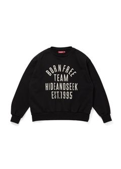 College Sweat Shirt (BLACK) / オリジナル セットアップ クルーネック スウェット / セットアップ可能