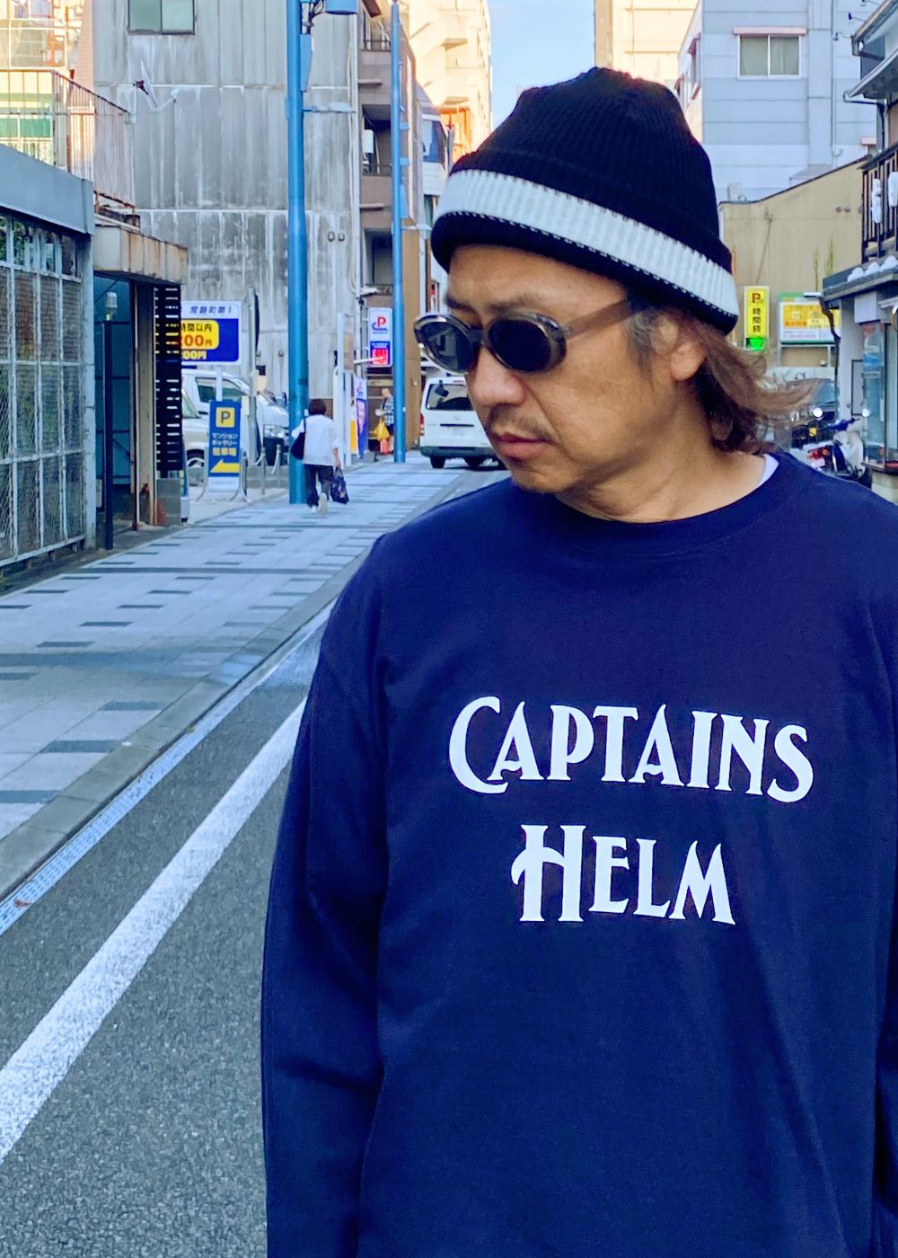 HELM WATCH CAP (BLACK) / オリジナル ワッチキャップ