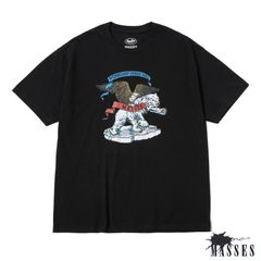 【ラスト1点】POLAR BEAR P (×MASSES) (BLACK) / マシス コラボレーション Tシャツ