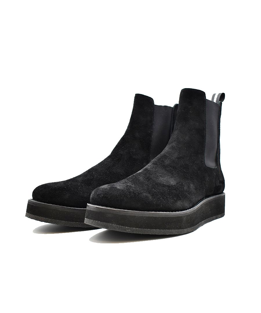 MINEDENIM - Suede Leather Side Gore Boots (BLK) / スウェード レザー サイドゴア ブーツ |  LOOPHOLE