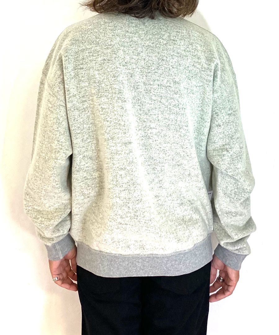 Wool Pile Crewneck Pullover (GRY) / ウール パイル スウェット