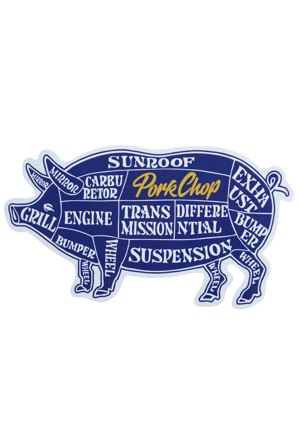 PORK STICKER (BLUE) / ポークステッカー