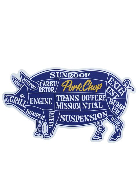 PORK STICKER (BLUE) / ポークステッカー