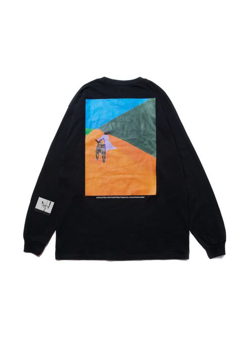 × Tadanobu Asano BICYCLE LS TEE (BLACK) / 浅野忠信 コラボロンT (バイシクル)