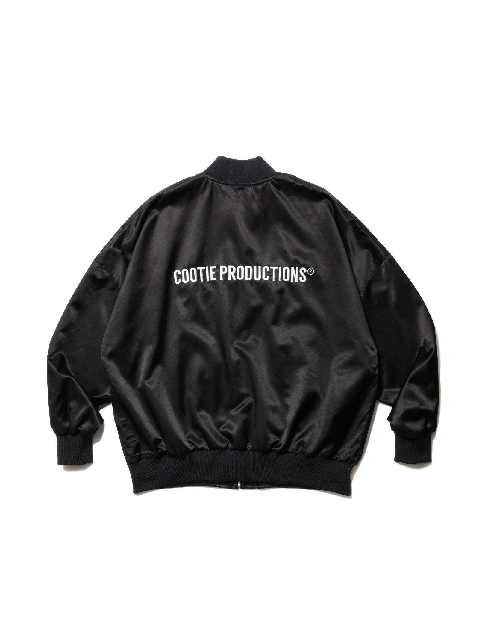 COOTIE PRODUCTIONS - C/R Satin Embroidery Blouson (BLACK) / ロゴ ...