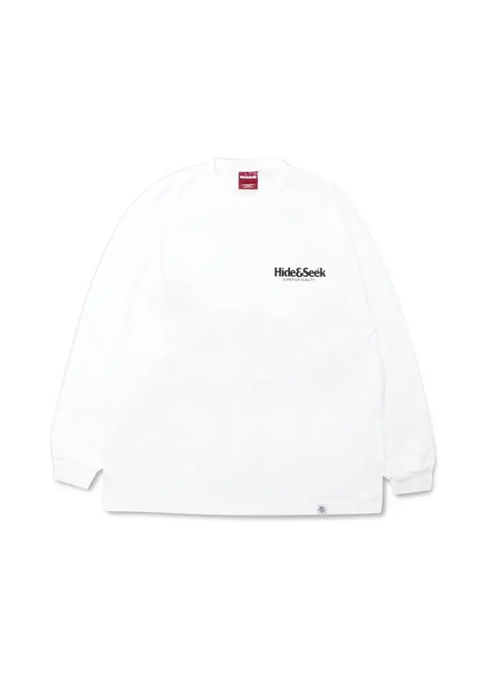 LOGO L/S TEE (WHITE) / 定番ロゴ ロングスリーブ Tシャツ