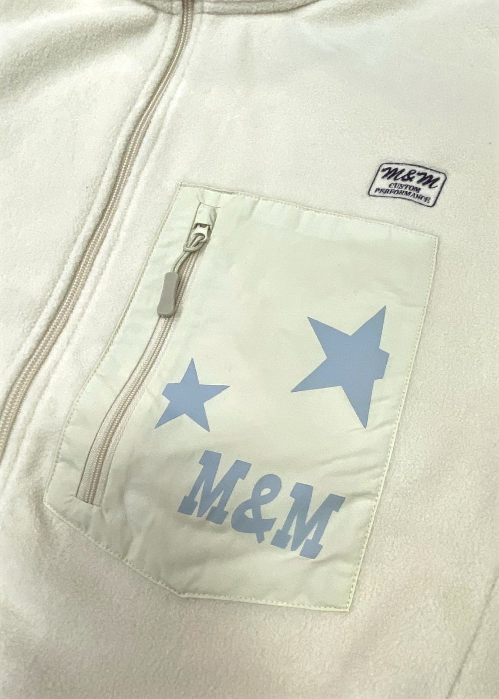 Stand zip fleece Blouson (NATURAL) / フルジップ フリース ジャケット