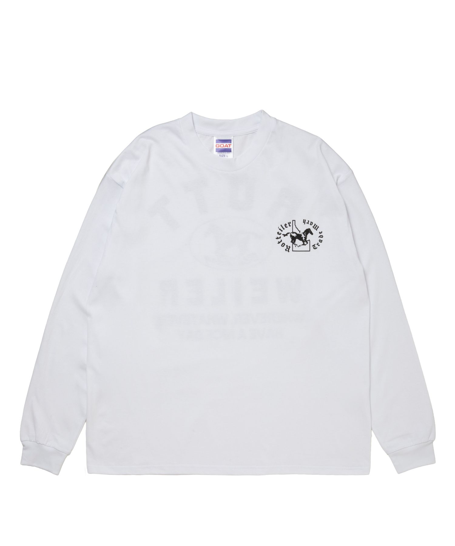 HORSE LSTEE (WHITE) / プリント Tシャツ