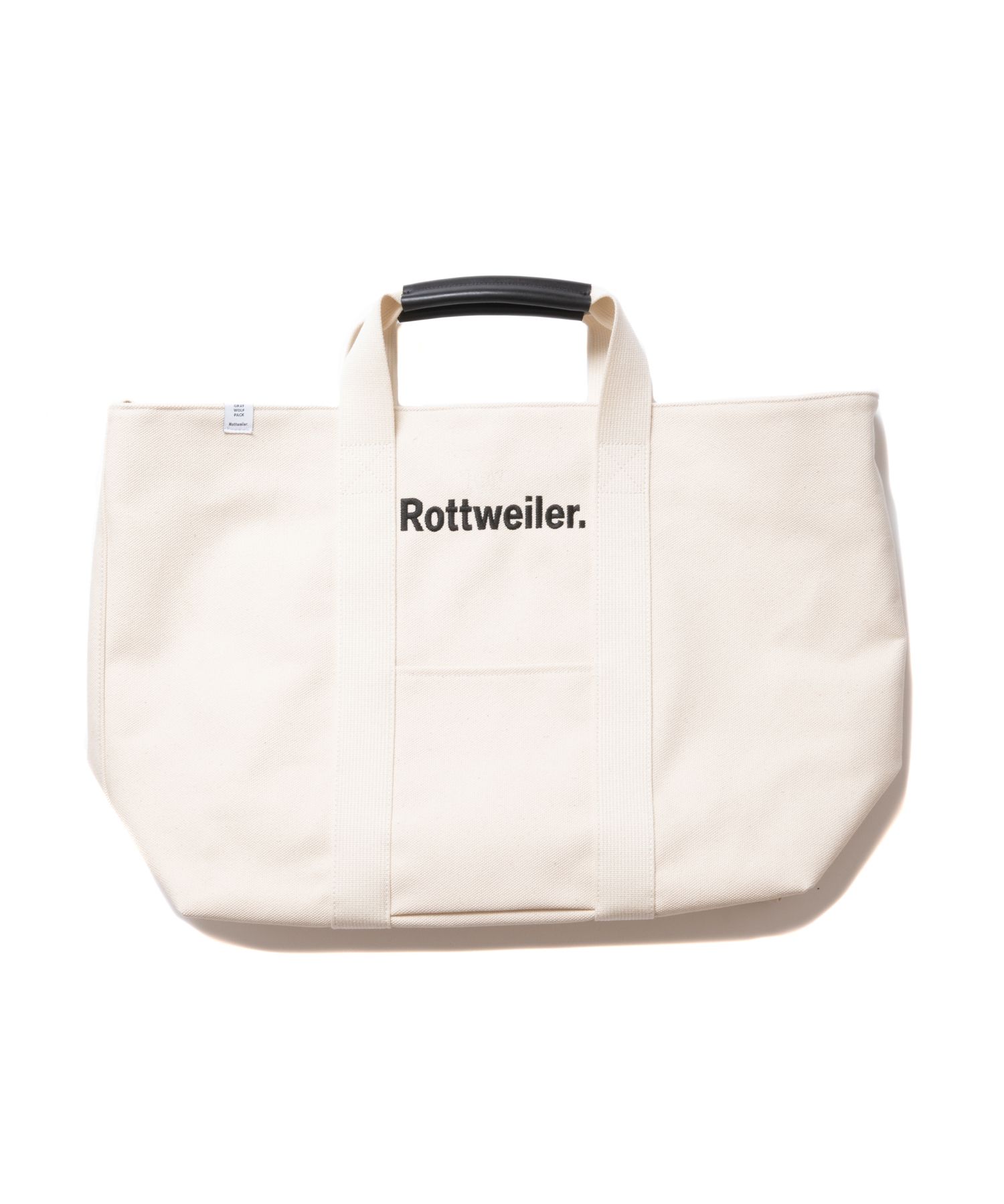 ROTTWEILER - CANVAS TOTE BAG LARGE (WHITE) / 定番キャンバストート