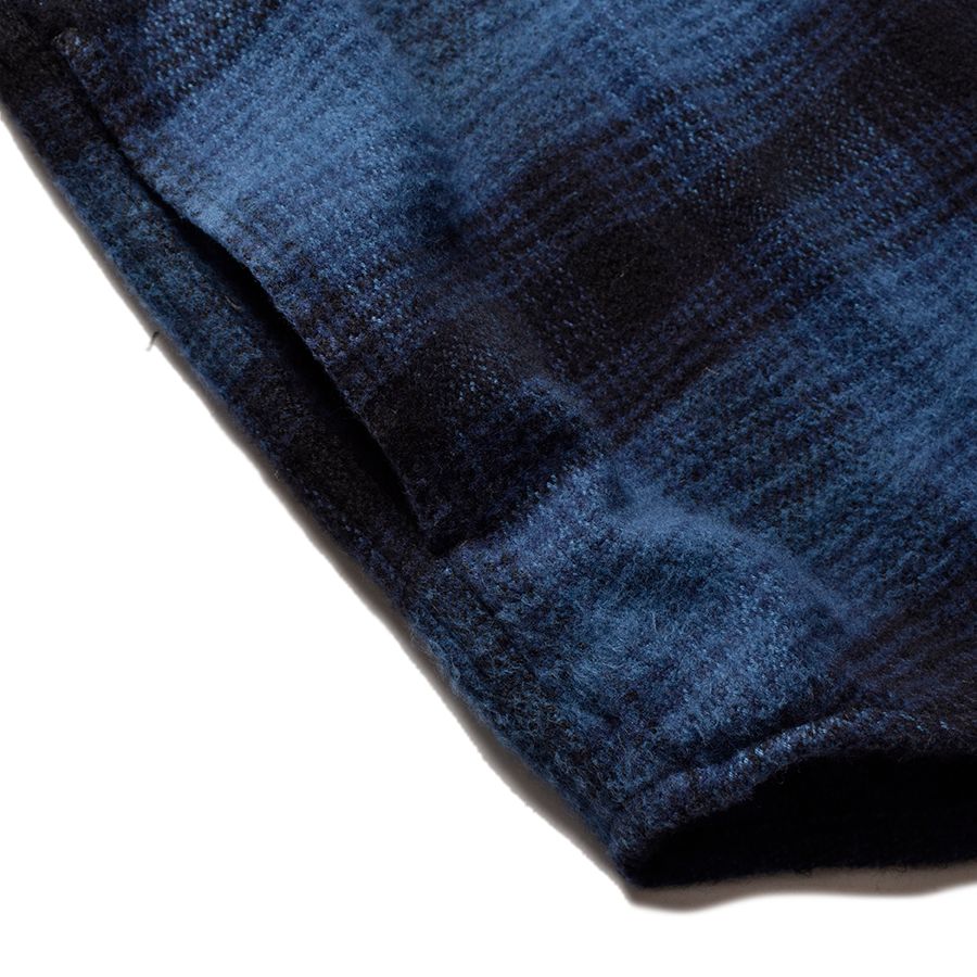 Distortion Ombre Check Flannel Over SH (BPT) / ディストーション オンブレチェック フランネル オーバーシャツジャケット