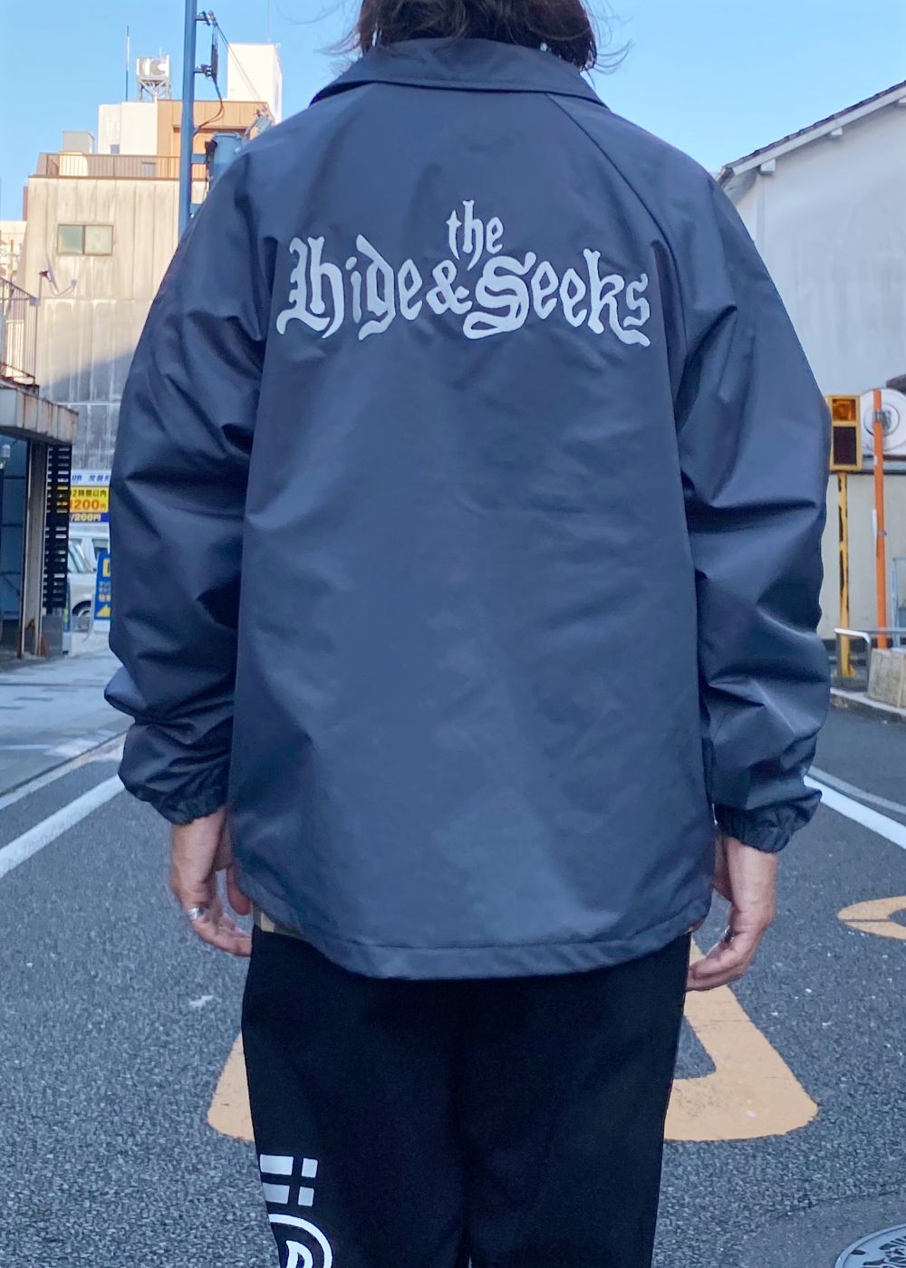 The H&S Team Jacket (CHARCOAL GRAY) / 西浦徹 コラボ コーチ ジャケット