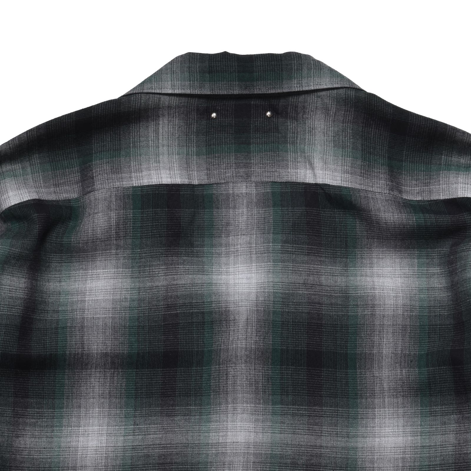 T.Rayon Ombre Open Collar Shirt Open Collar Shirt (GPT) / オンブレチェック オープンカラーシャツ