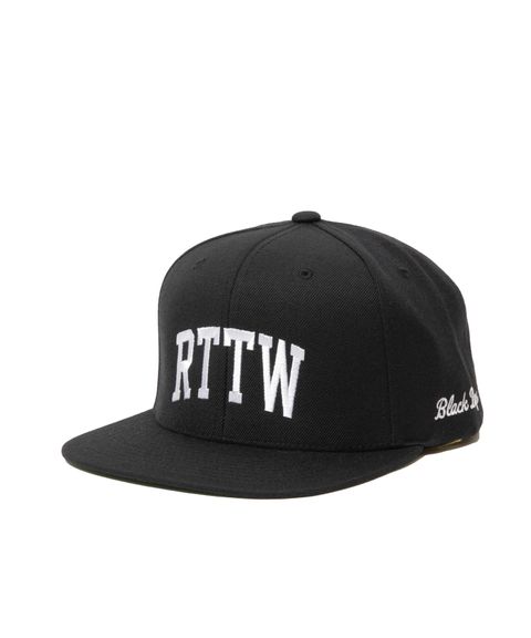 RTTW CAP (BLACK) / ロゴ刺繍 ベースボールキャップ。