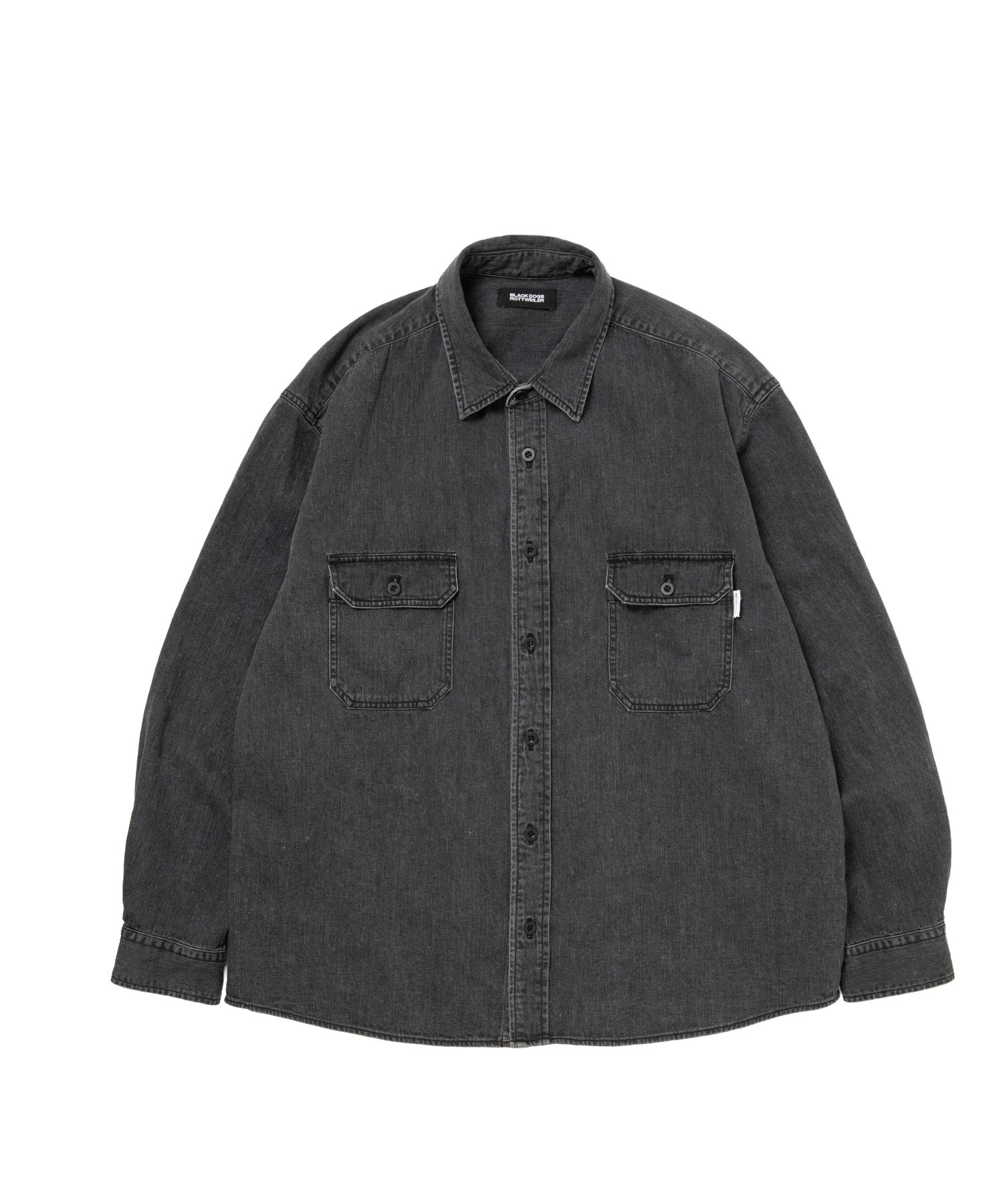 R9 DENIM SHIRT (BLACK) / デニム シャツ