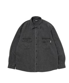 R9 DENIM SHIRT (BLACK) / デニム シャツ