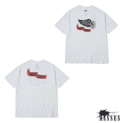 FLYING WEEL P (×MASSES) (WHITE) / マシス コラボレーション Tシャツ