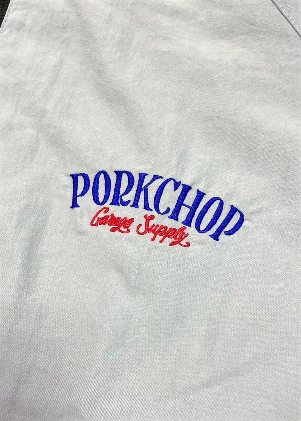 PORK BACK NYLON JKT (GRAY) / ポークバック ナイロン トラック ジャケット