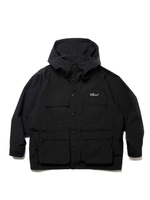 COOTIE PRODUCTIONS - T/C Weather Hooded Shell Jacket (BLACK 
