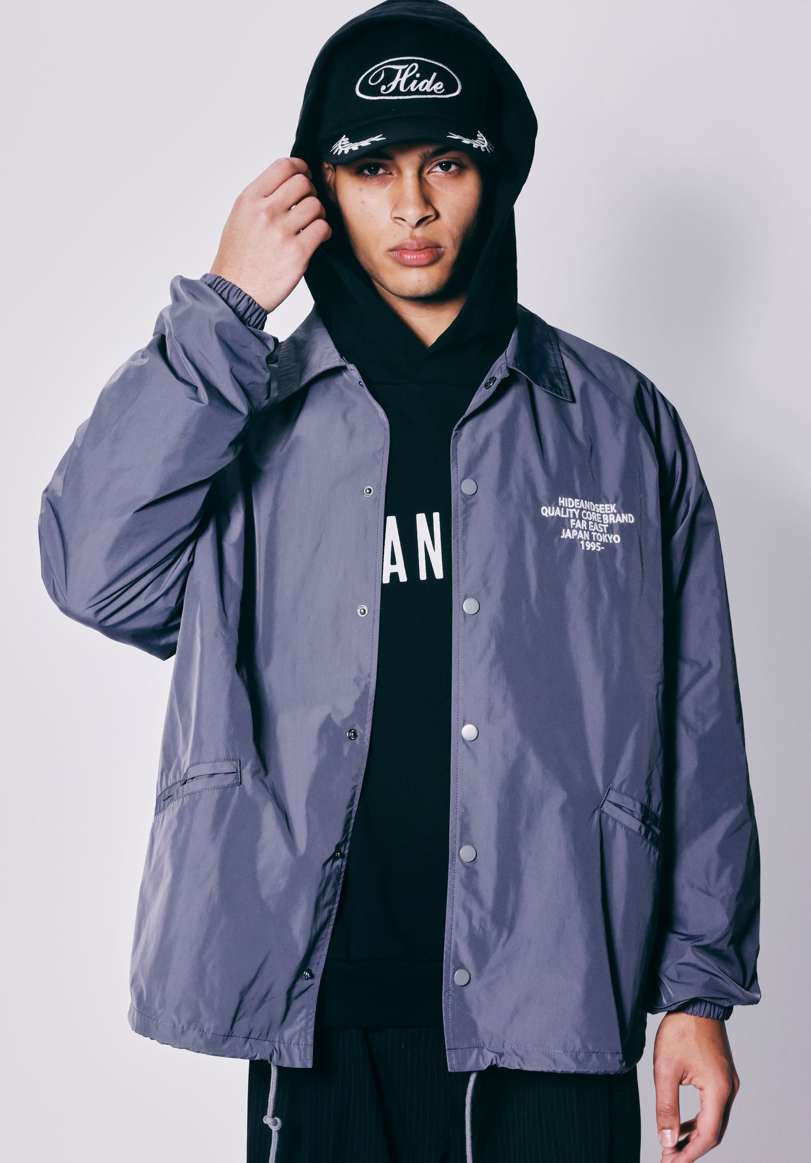 Coaches Jacket (CHARCOAL GRAY) / ナイロン コーチ ジャケット / セットアップ可能