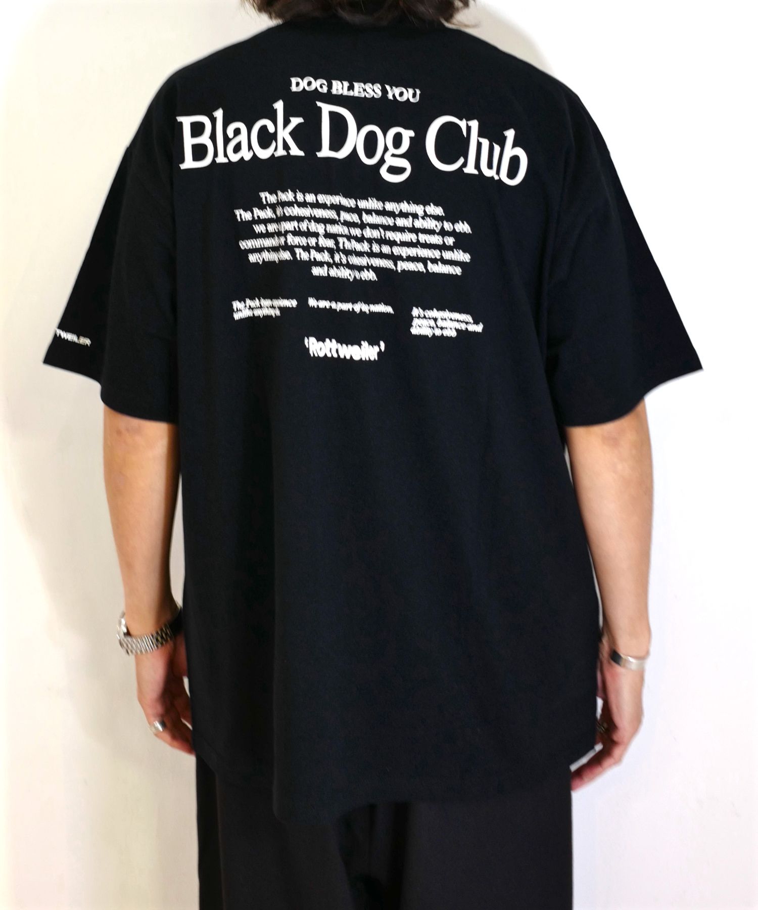 RW TEE (BLACK) / ロゴ プリント Tシャツ