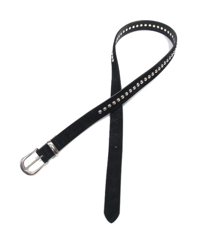 Suede Leather Studs Belt / ナロータイプ スウェードレザー スタッズベルト