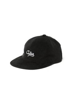 13w CORDUROY CALEE LOGO CAP (BLACK) / オリジナル ロゴ刺繍 コーデュロイ キャップ