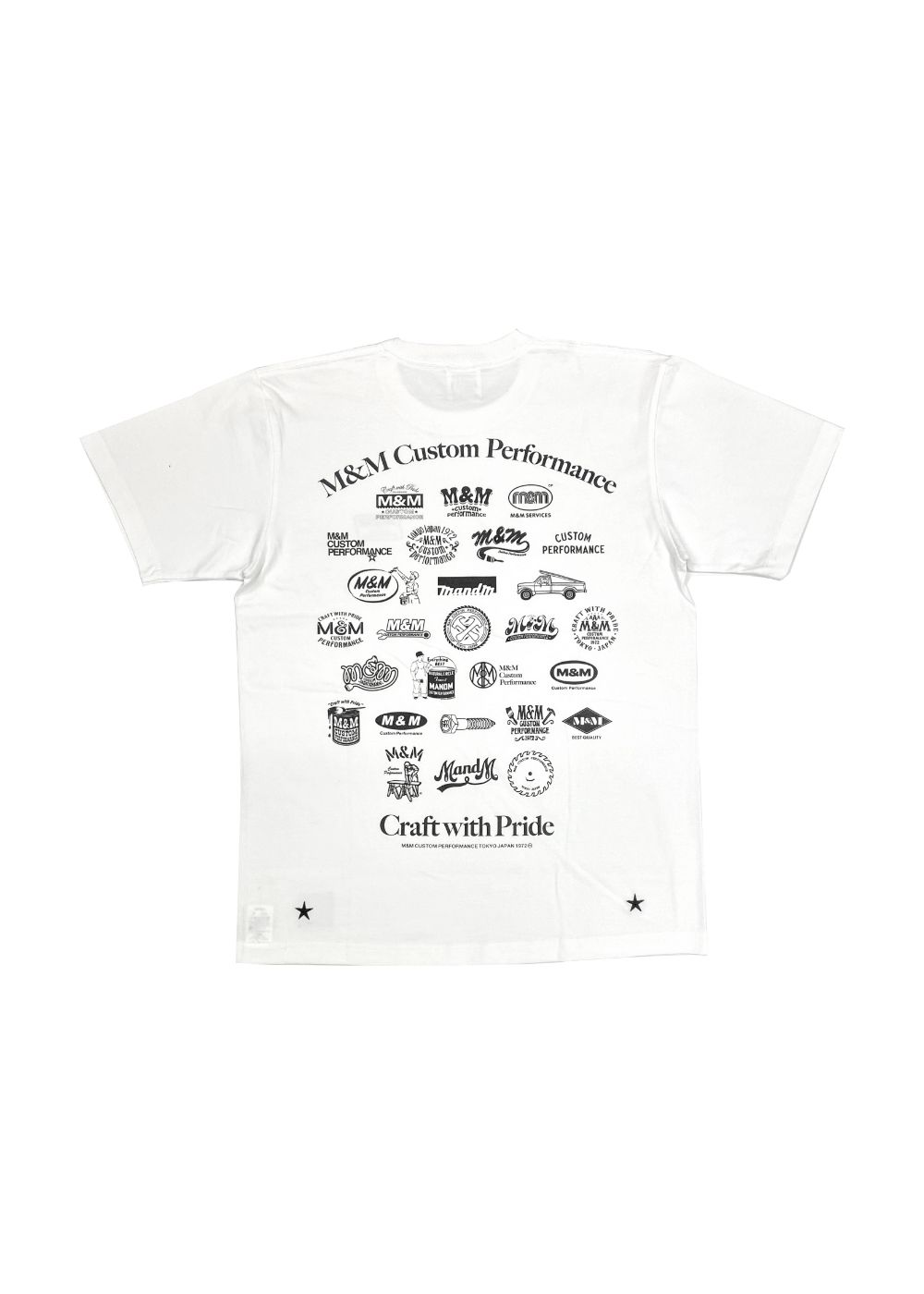 PRINT TEE (WHITE) / ロゴ プリント Tシャツ