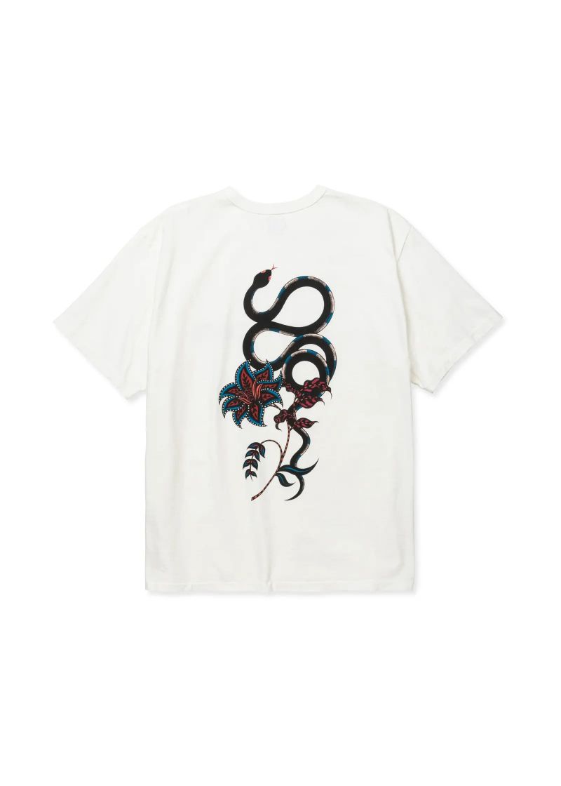 ×MIHO MURAKAMI BINDER NECK SNAKE VINTAGE TEE (WHITE) / ×MIHO MURAKAMI コラボ Tシャツ