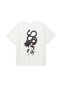 ×MIHO MURAKAMI BINDER NECK SNAKE VINTAGE TEE (WHITE) / ×MIHO MURAKAMI コラボ Tシャツ