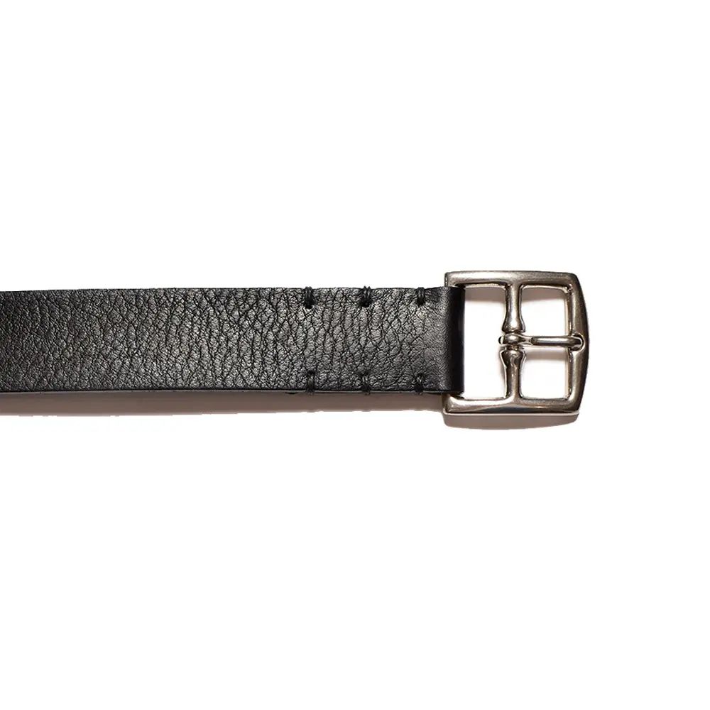Rusty Calf Leather Belt (BLK)  / カーフ レザー ベルト