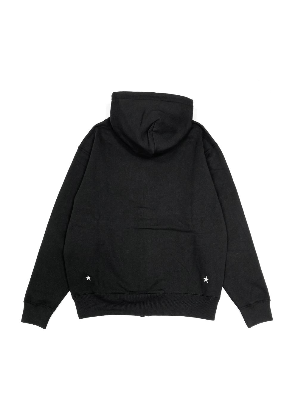 ZIP HOODIE (BLACK) / プリント スウェット ジップ パーカー