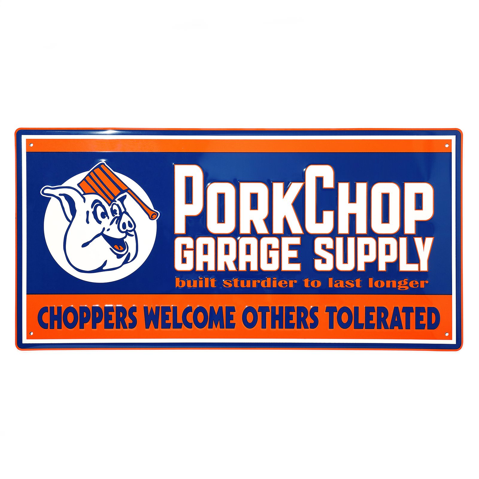 アクセサリー PORKCHOP GARAGE SUPPLY CROWN L SIGN PORKCHOP GARAGE SUPPLY - METAL SIGN (NAVY) / メタルサイン