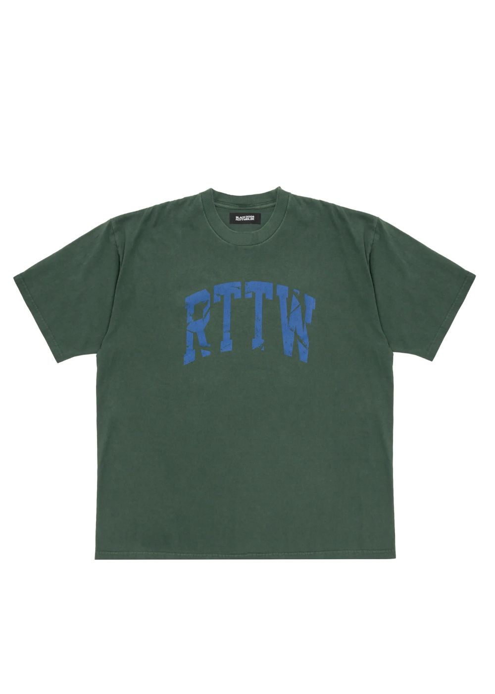 RTTW TEE (GREEN) / カレッジ ロゴ プリント Tシャツ