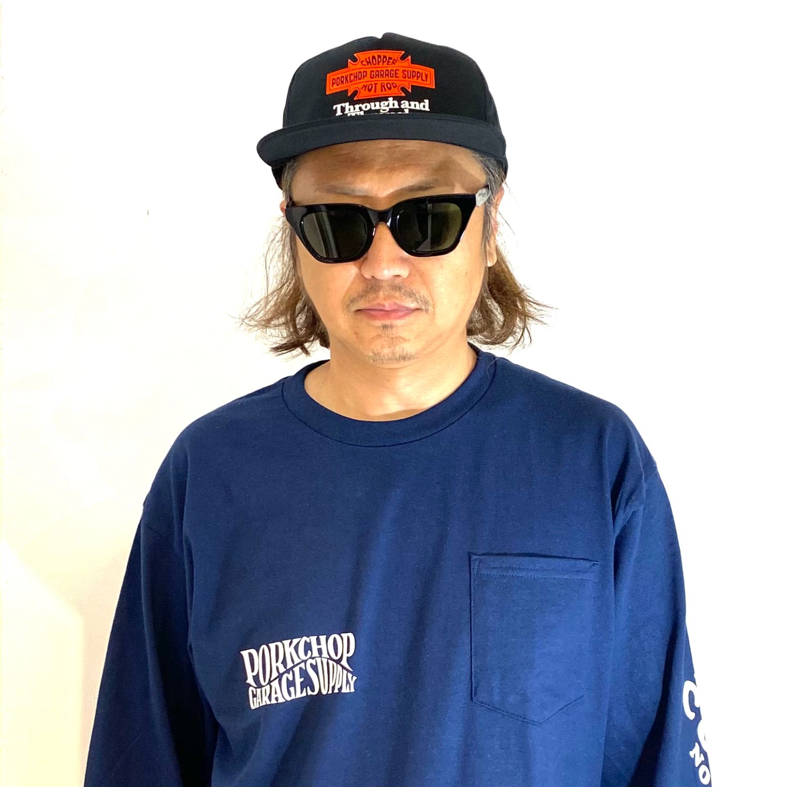Through and Through CAP (BLACK) / ロゴ プリント キャップ