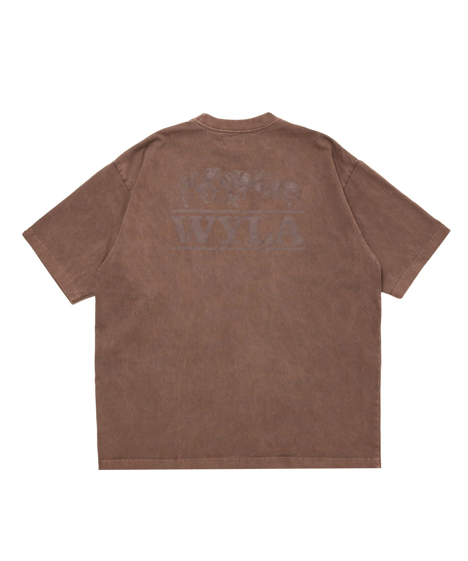 PIG DOG TEE (BROWN) / オリジナル プリント Tシャツ