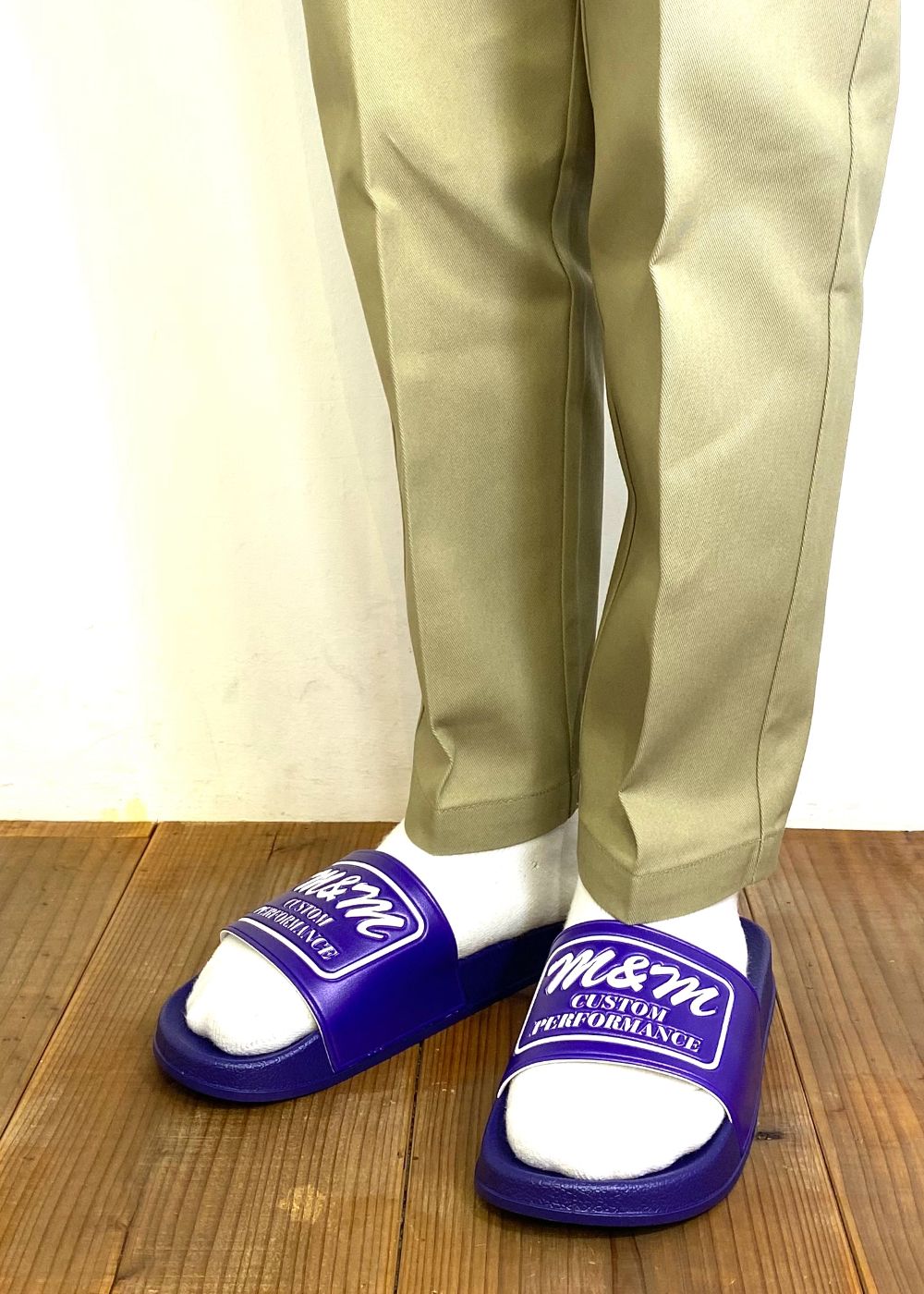 SANDALS (PURPLE) / エンボスロゴ シャワーサンダル