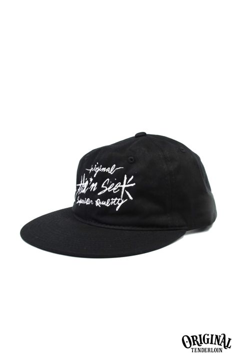 ×TENDERLOIN TWILL CAP (BLACK) / テンダーロイン コラボロゴ刺繍キャップ