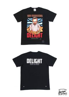 PRINT S/S TEE (BLACK) / CAFE&BAR DELIGHT コラボT