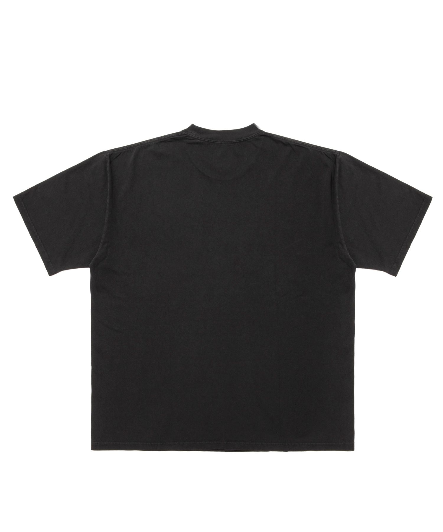 RTTW PIGMENT TEE (CHARCOAL) / カレッジロゴ プリント Tシャツ