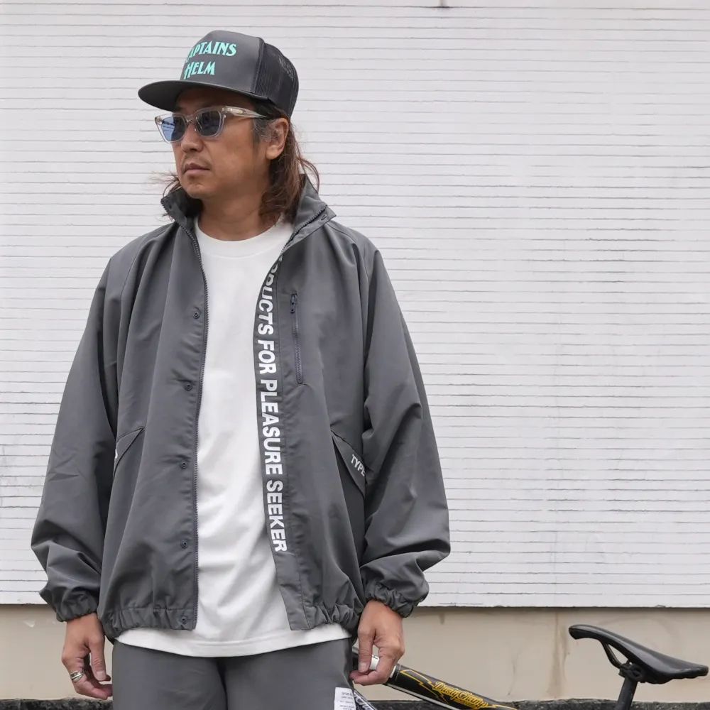 MIL SEEKERS NYLON JACKET (GRAY) / リップストップ ナイロン トラック ジャケット / セットアップ可能