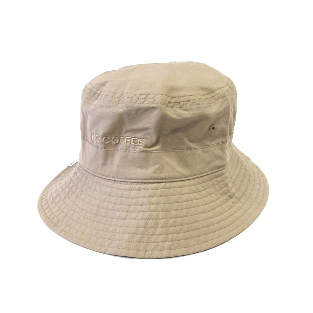 コットンナイロン バケットハット (BEIGE)