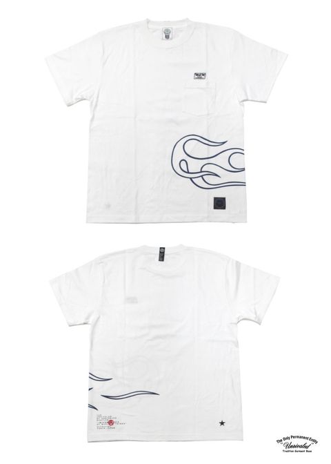 PRINT S/S TEE (WHITE) / アンライバルド コラボT